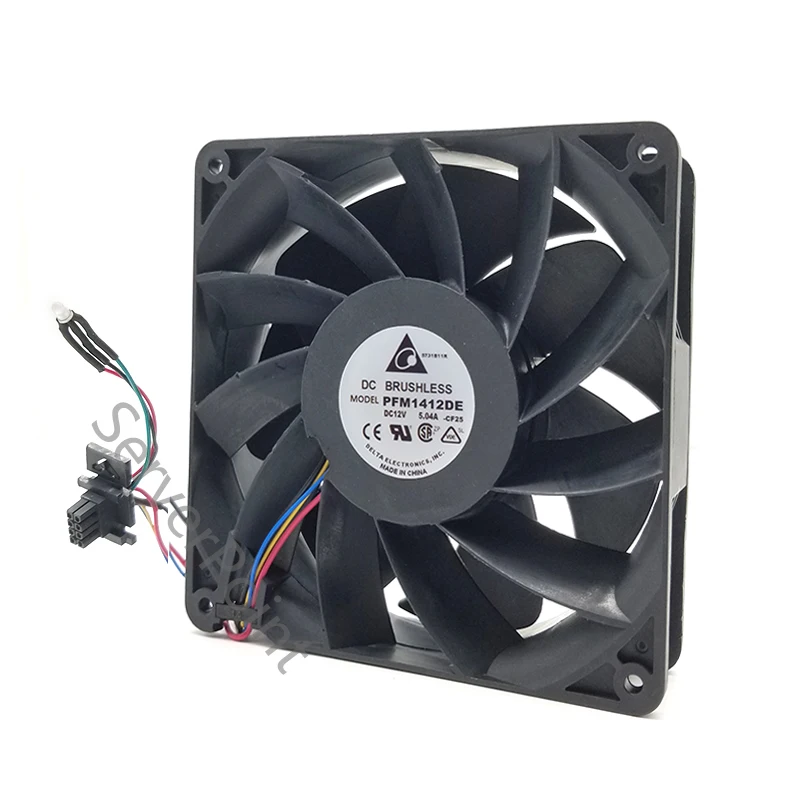 

Original PFM1412DE 14cm 14038 140x140x38mm DC12V 5.04A Server cooler large air volume supercharged cooling fan