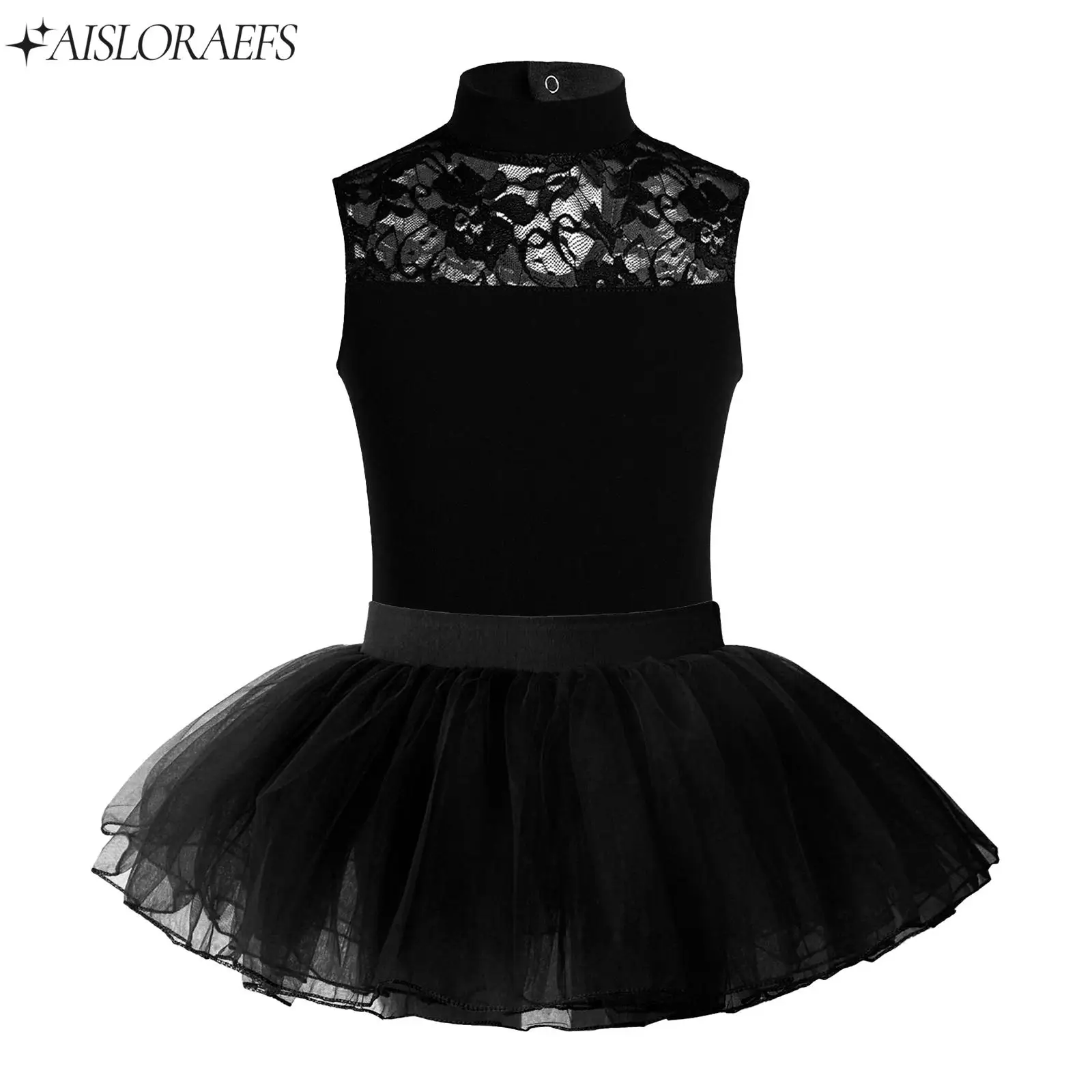 

Children Girls Sleeveless Ballet Dancer Leotard with Skirt Princess Tutu Dress Gymnastics Performance Dance Costumes Clothes