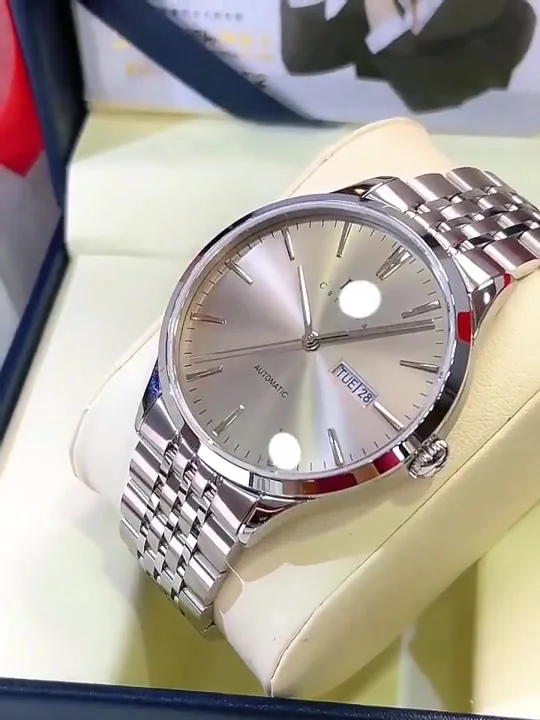 男性用Carnivalハイエンドシリーズi& w自動機械式時計,防水,316l