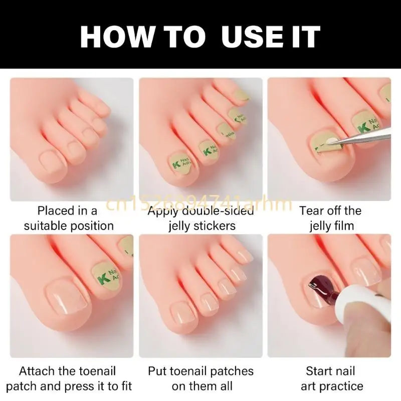 연습 거짓 발 모델 실리콘 보철 매니큐어 도구 실용적인 거짓 발