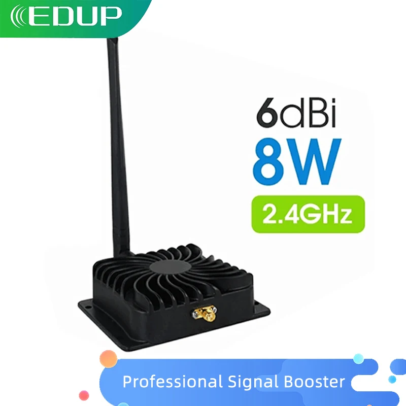 팝 EDUP 와이파이 부스터 2.4GHz 8W 와이파이 전력 신호 증폭기 라우터..