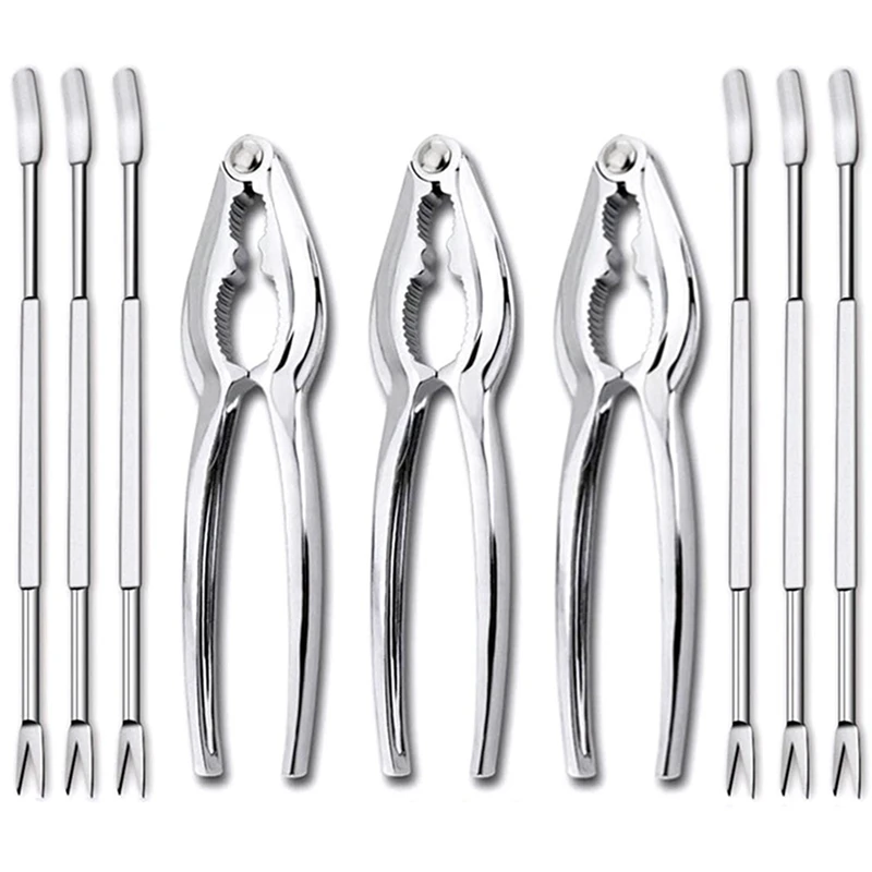 

Seafood Crackers Tools Nutcrackers Set, Crab Nut Lobster Opener Shellfish Lobster Leg Sheller Kitchen Kits 36 Pack