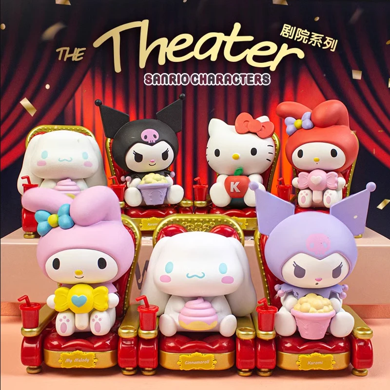 New Sanrio Theatre Series Blind Box Tide Play Cinnamoroll Kulomi Melody Hello  Kitty Random Mystery Box Collection Ornament Gift - Blind Box - AliExpress
