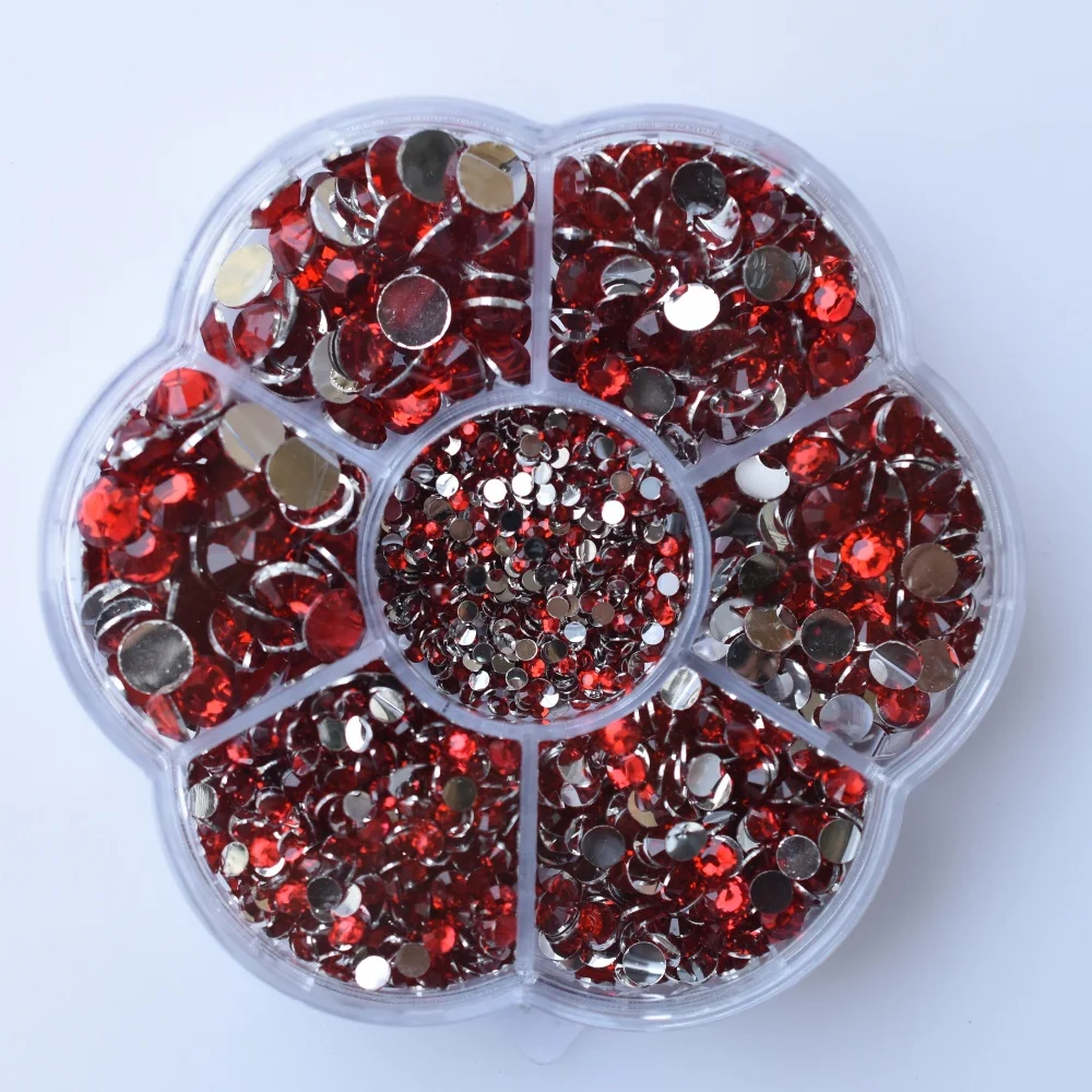 Premium Resin Round Flatback Rhinestones - 5000pcs Crystal Gems for Jewelry and 3D Decorative Crafts