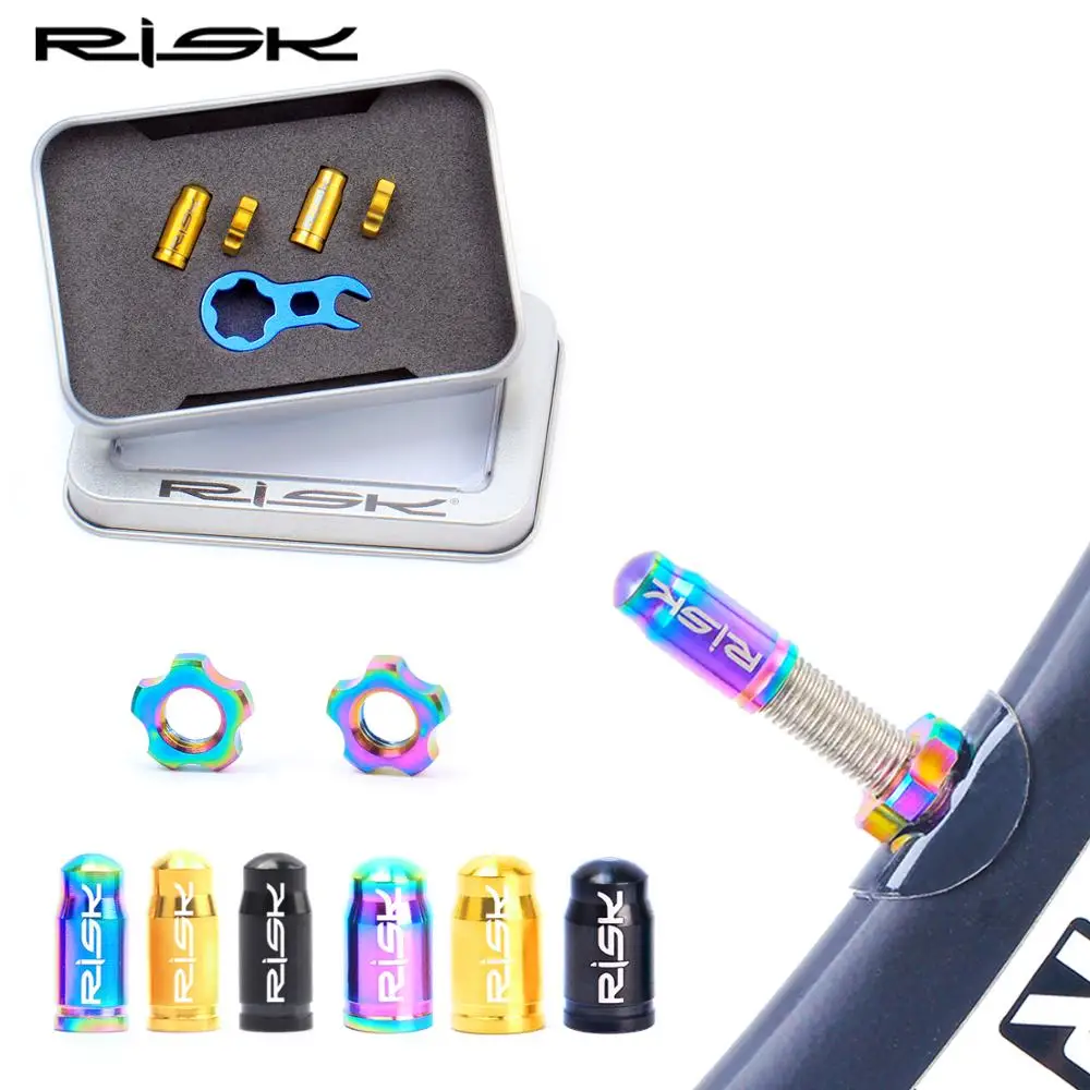 Titanium Alloy Bike Valve Cap Mountain Road Bicycle Presta Schrader Nozzle Valve Core Cap French American Dustproof bicycle tire valve cap bicycle valve cap valve cap valve caps