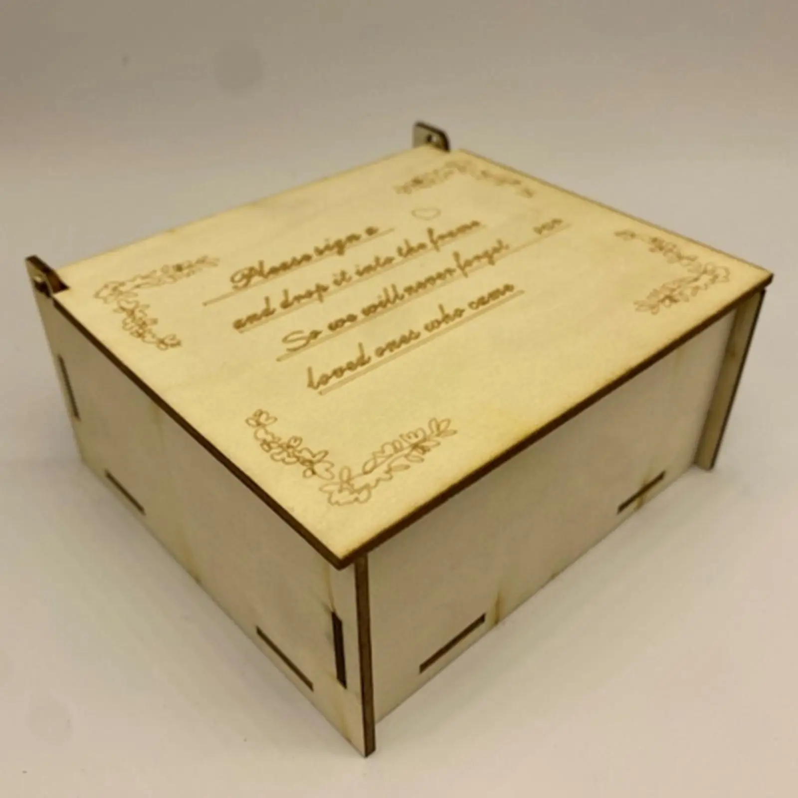 Wedding Guest Book,Wooden Frame Rustic Ceremony Sign with Stand Heart Drop Box for Party Indoor Wedding Reception Baby Shower