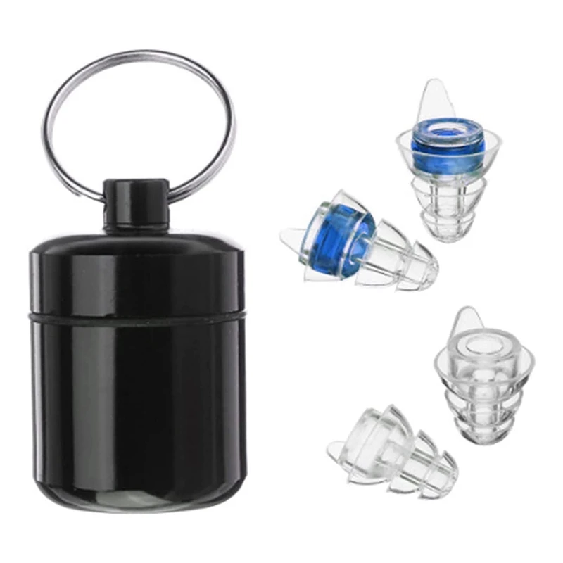 

2 пары, Черные Беруши из силикагеля, беруши с фиксатором, Защита слуха для Djs, ночного клуба, концерта, мотоциклов