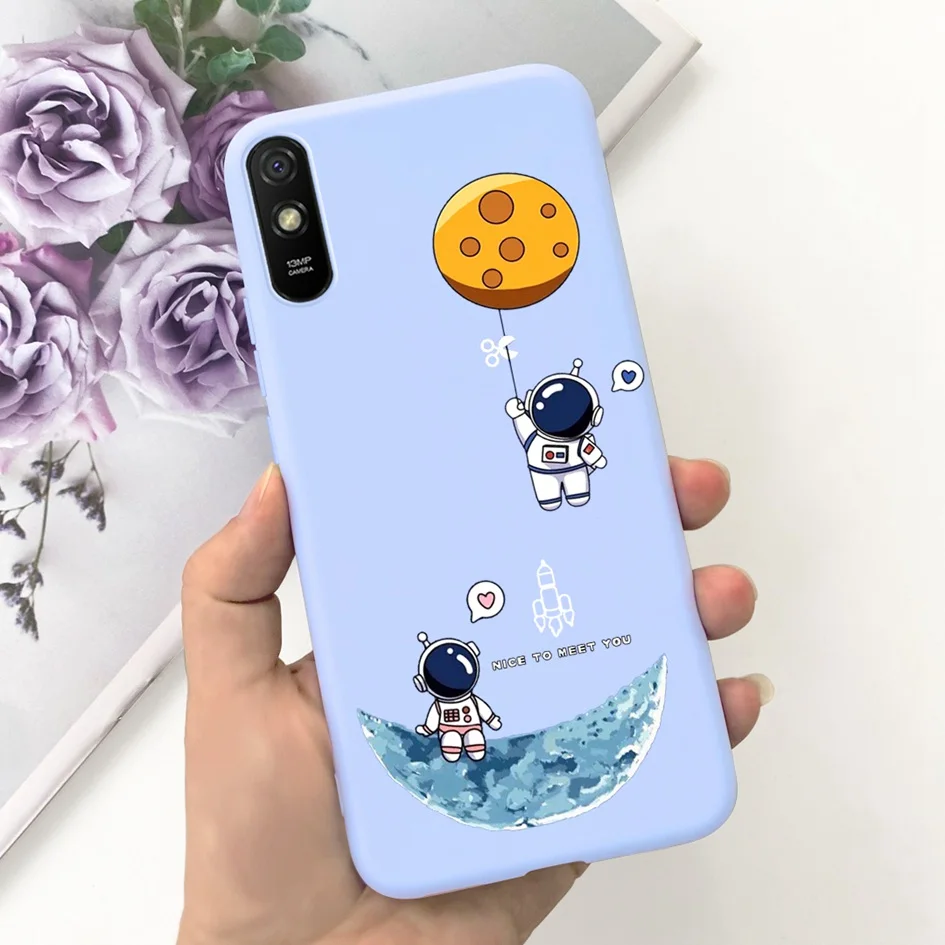 Lovely Astronaut & Butterfly Soft Silicone Phone Back Cover