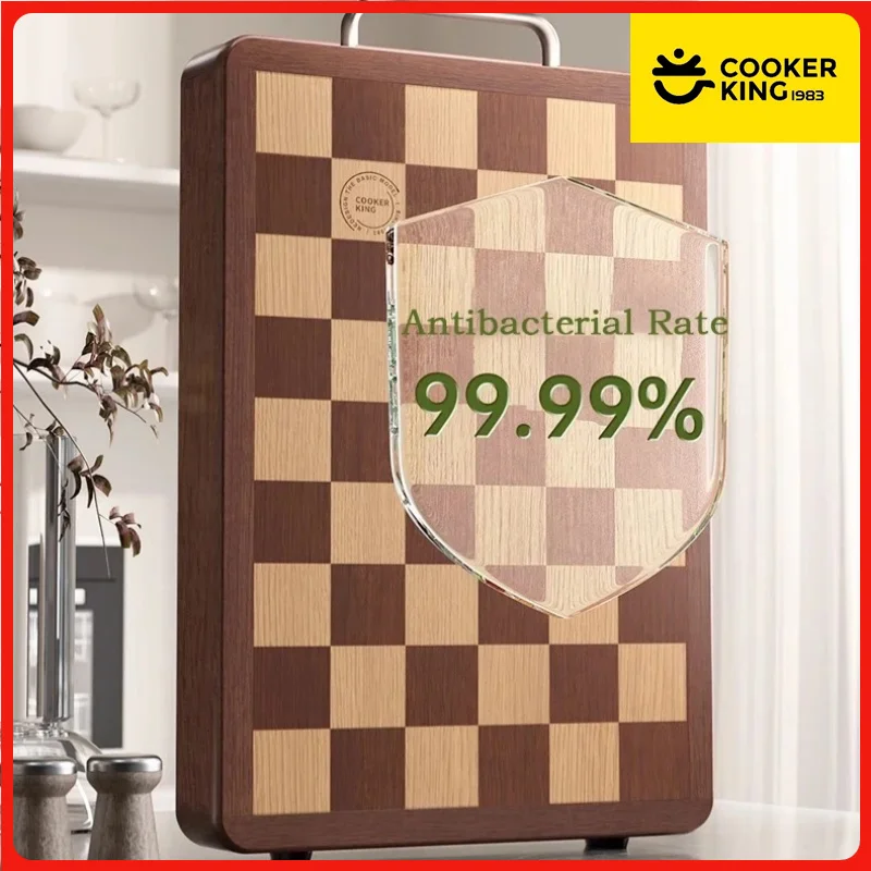 Wooden Checkerboard Chopping Board for Kitchen Food Preparation
