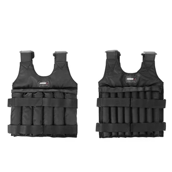 3/15/20/35/50kg Loading Weight Vest Jacket Sand Clothing for Running Training Fitness Equipment Adjustable Waistcoat Jackets 5