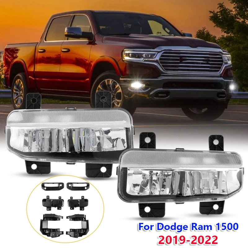 

1 Set LED Car Front Bumper Driving Fog Light for Dodge Ram 1500 2019-2022
