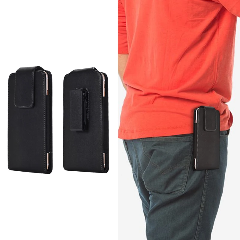 Leather Belt Clip Phone Pouch