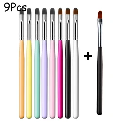 Nail Art Brush Pen Set for DIY Manicure & Acrylic Gel Designs (9PCS)