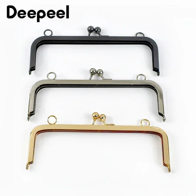 1/2/3/5Pcs 10/15/19cm Square Metal Purse Handbag Handles Bag Kiss Clasp Lock Frame Handle DIY Wallet Sewing Hardware Accessories