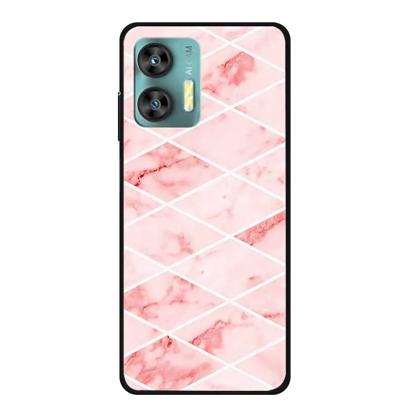 Colorful Marble Space TPU Silicone Soft Back Cover Case - Fashionable Protective