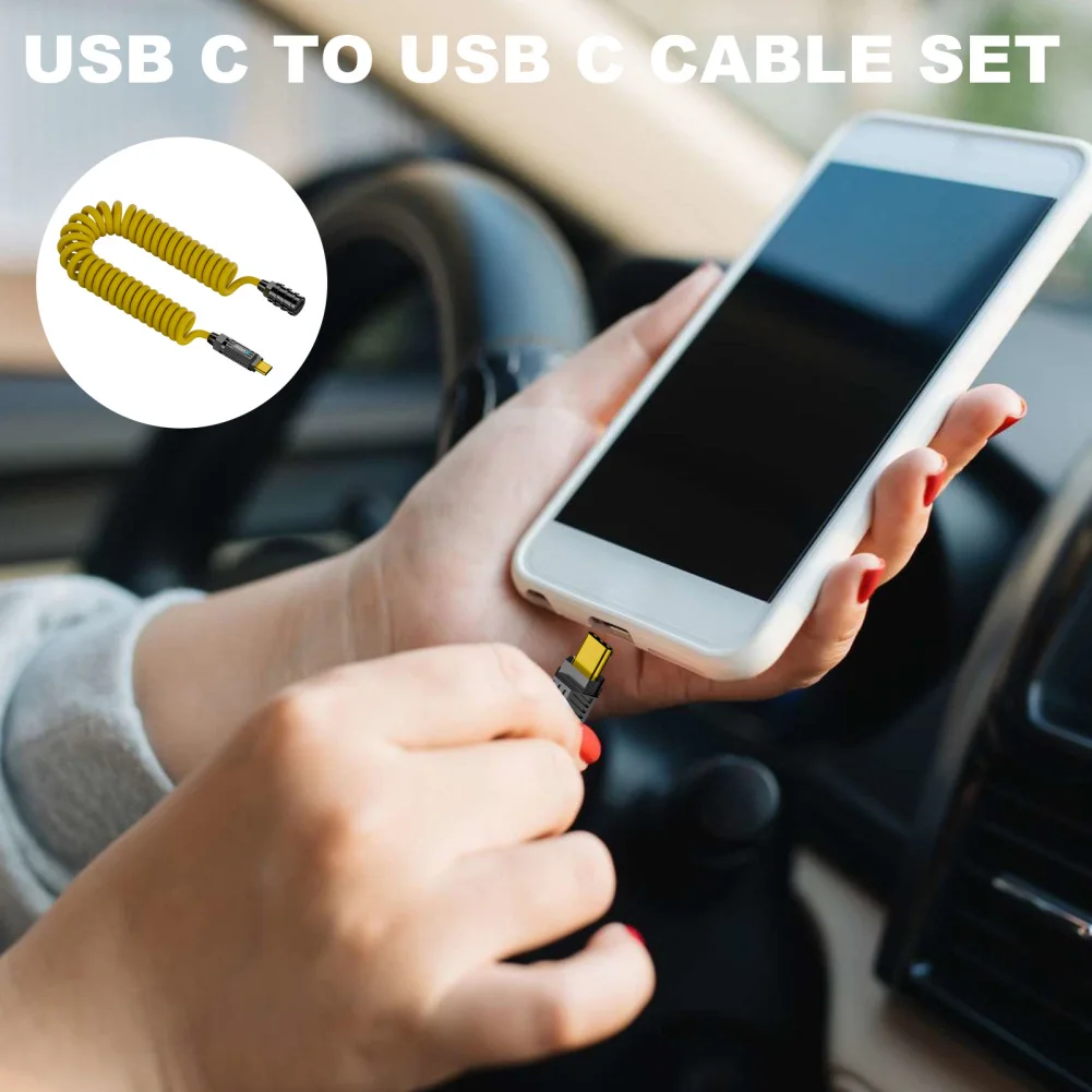 USB C Cable Portable Data Cord 140W Power Delivery Cable Fasting Charging Data Transmission Cable 8K Audio Video Cor