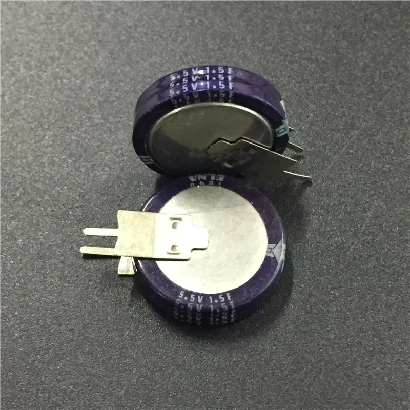 2Pcs/10Pcs 1.5F 5.5V Elna Serie Dxn 19X20.5Mm 5.5V1.5F Farad Super-Condensatore