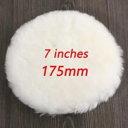 Premium Wool Polishing Pad Set - Car Waxing & Buffing Accessories (7inch)