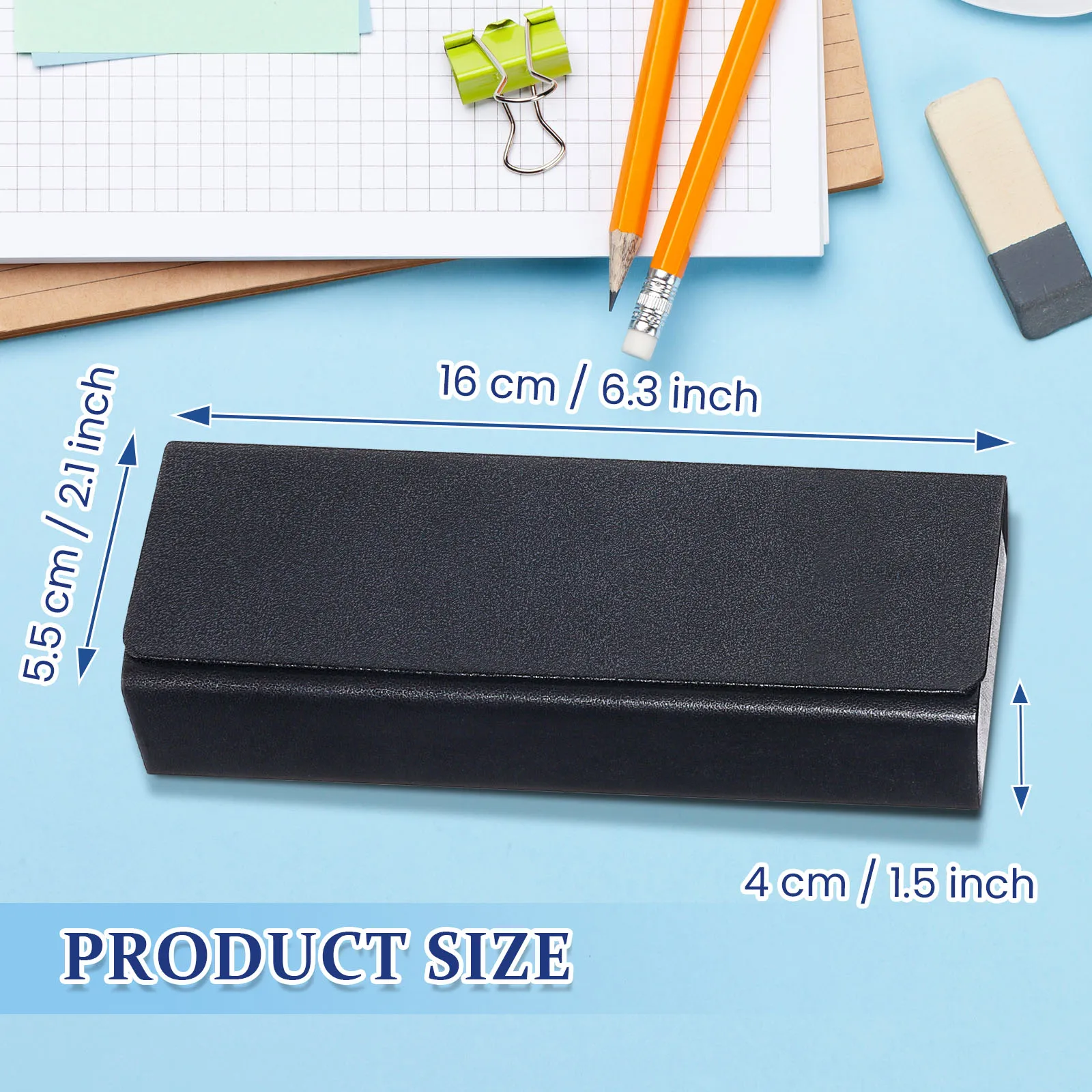 PU Leather Anti Pressure Glasses Case High Quality Hard Frame Glasses Box Myopia Presbyopia Sunglasses Unisex Eyeglasses Box