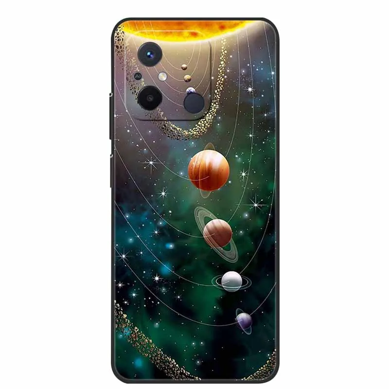 Black TPU Soft Cover with Wolf and Lion Design - Premium Silicon Bumper Case