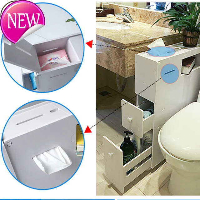 Light Luxury Toilet Seam Storage Cabinet Multifunctional Gap