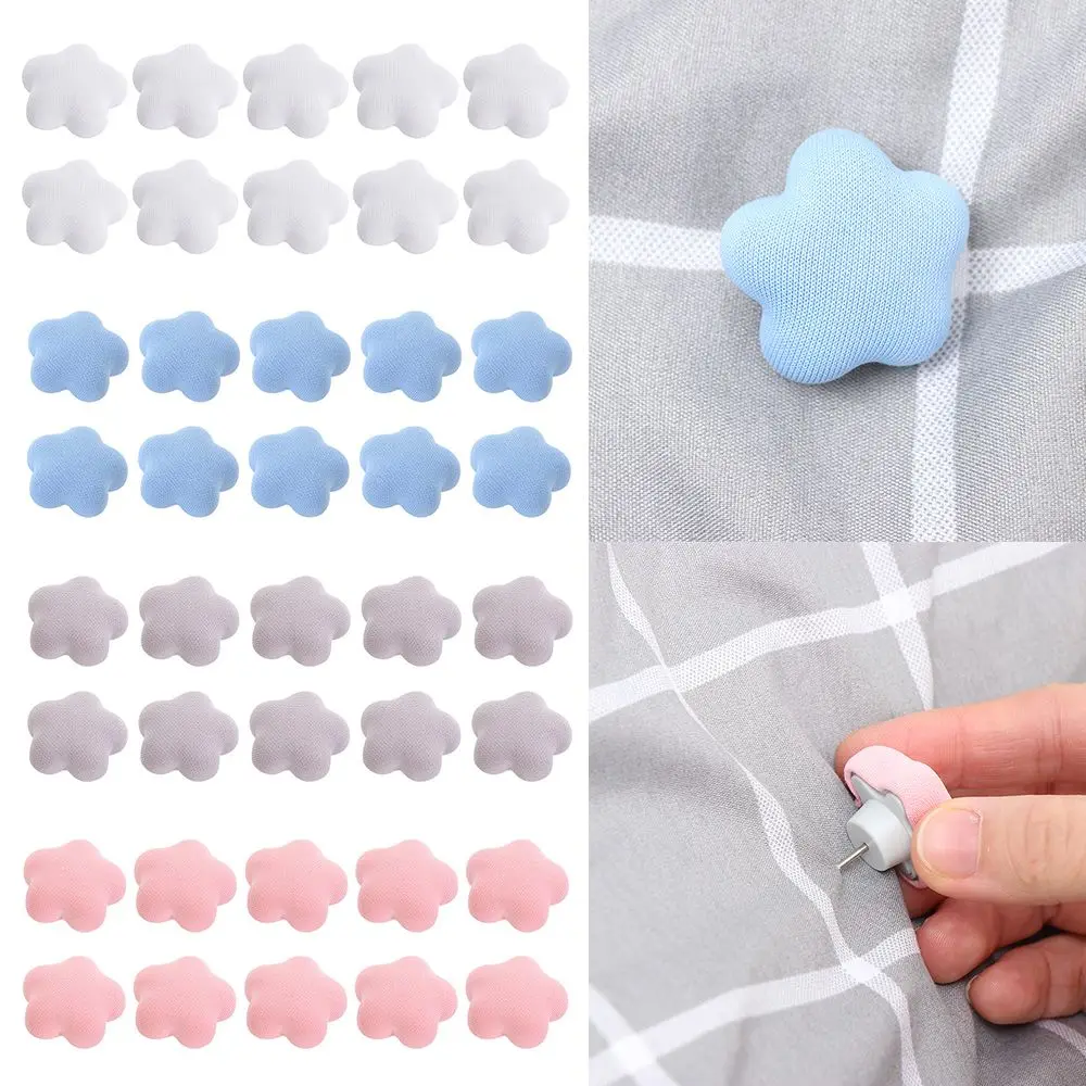 Bossom Non-Slip Garment Plastic Needle Blanket Holder Quilt Fixer Quilt Holder Mattress Clip Bed Sheets Buckle Flower