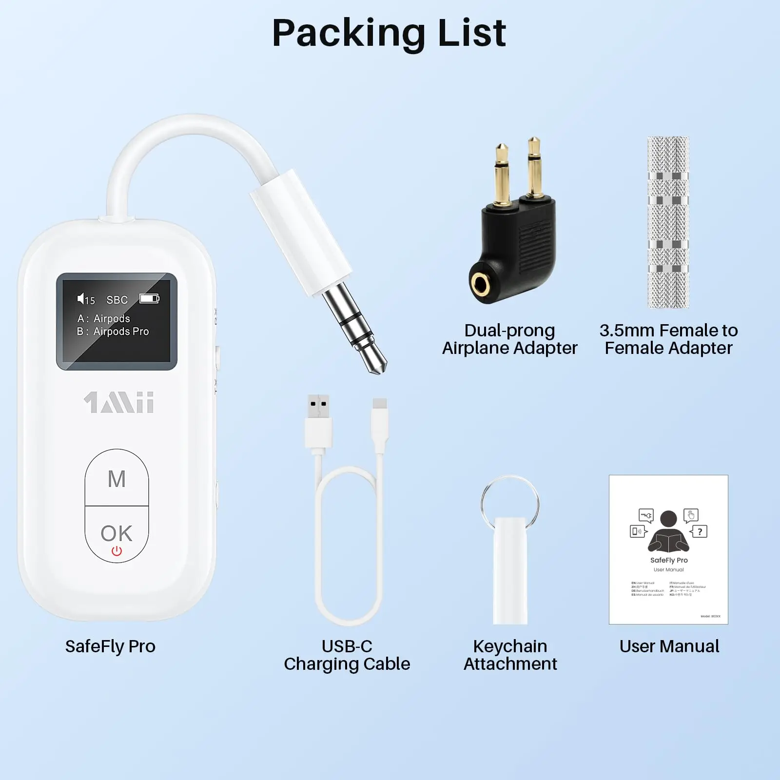 Adattatore Bluetooth 5.3 2-in-1 (Trasmettitore/Ricevitore) Da 3.5mm Per TV, Auto, Aereo - Con Doppio Accoppiamento E Batteria 8h