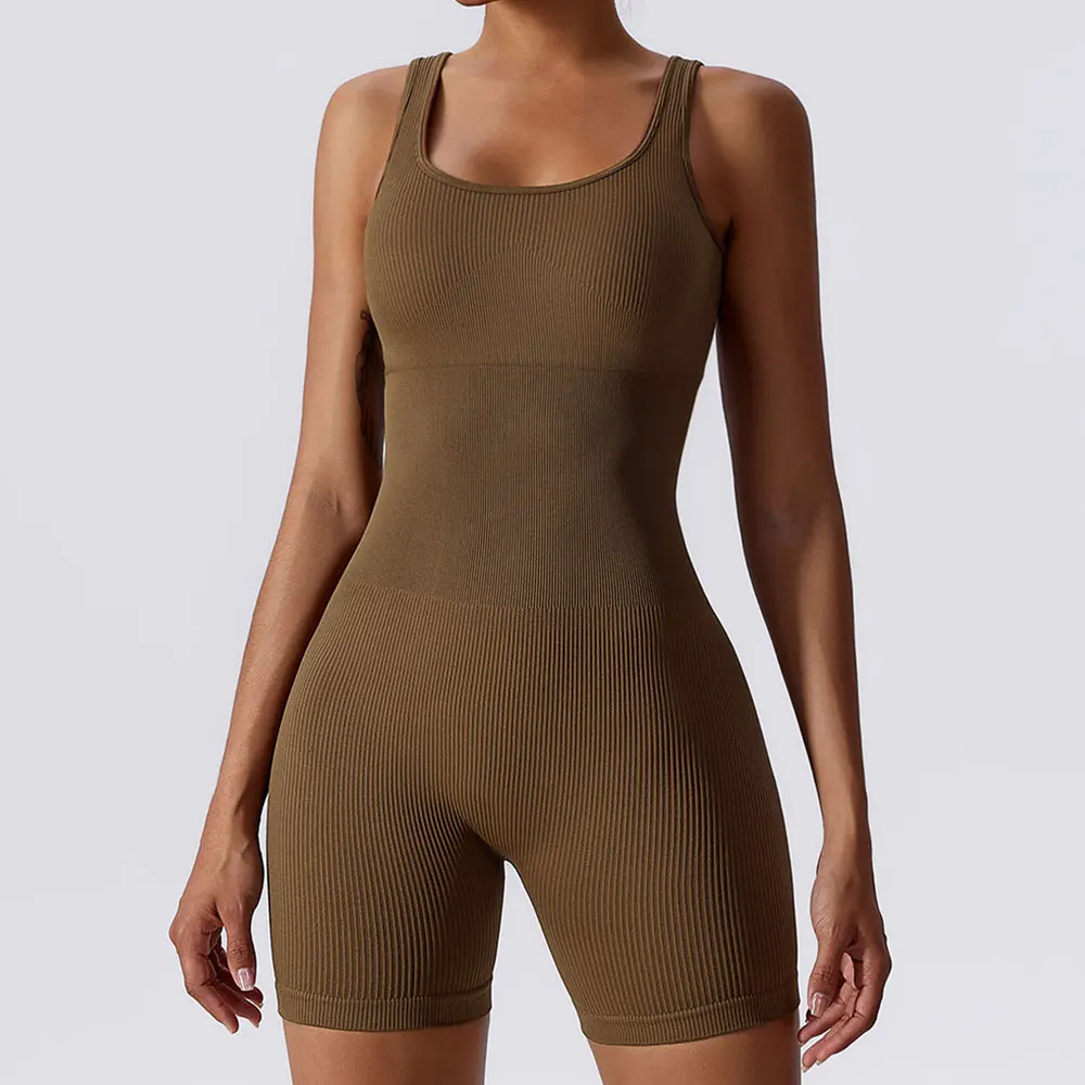 thumbnail image 1 of Nuevo mono sin costuras con control de abdomen para mujer, conjunto de chándal de yoga, ropa deportiva de una pieza para gimnasio, entrenamiento, fitness, traje de yoga elástico, 1 of 5