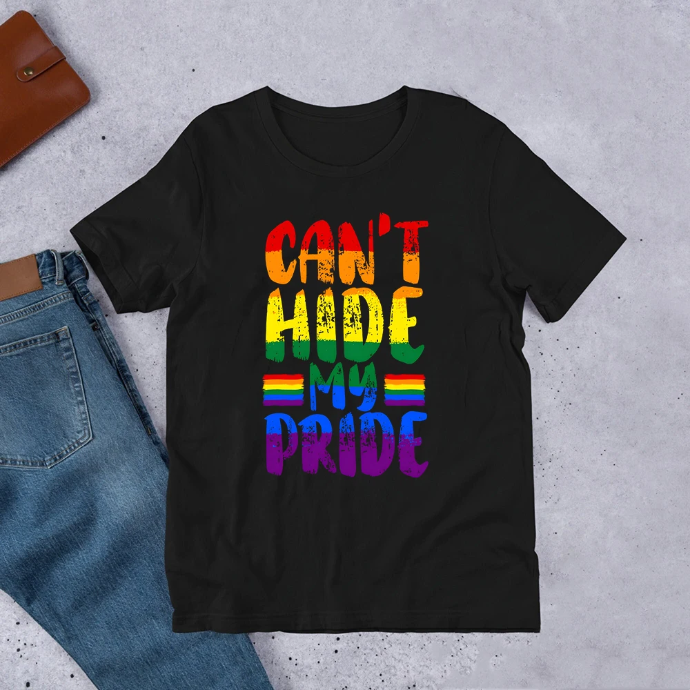 

Женская футболка с принтом надписи «No Hit My Pride»
