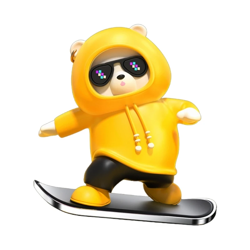 

Bear Skaters Center Console Screen Slide Toy Funny Toy for Car Entertainment