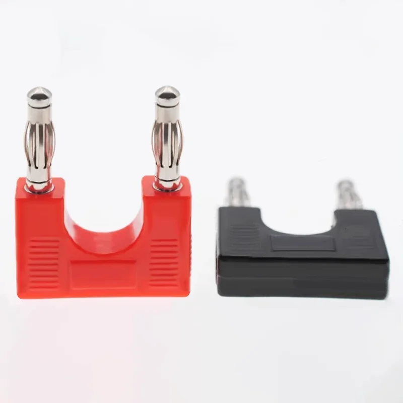 8pcs/4mm Banana Plug Terminal Electrical Connector Short-circuit Plug Couple Jumper Instrument Test Line Socket Adapter