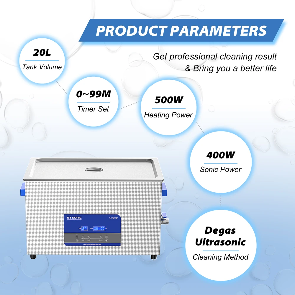 GTSONIC Ultrasonic Cleaner - 2L to 27L Digital Ultrasound Bath with Big Sale Price Description Image.This Product Can Be Found With The Tag Names Digital ultrasonic cleaner 6l, Ultrasonic cleaning machine 3l, Ultrasonic cleaning machine 6l