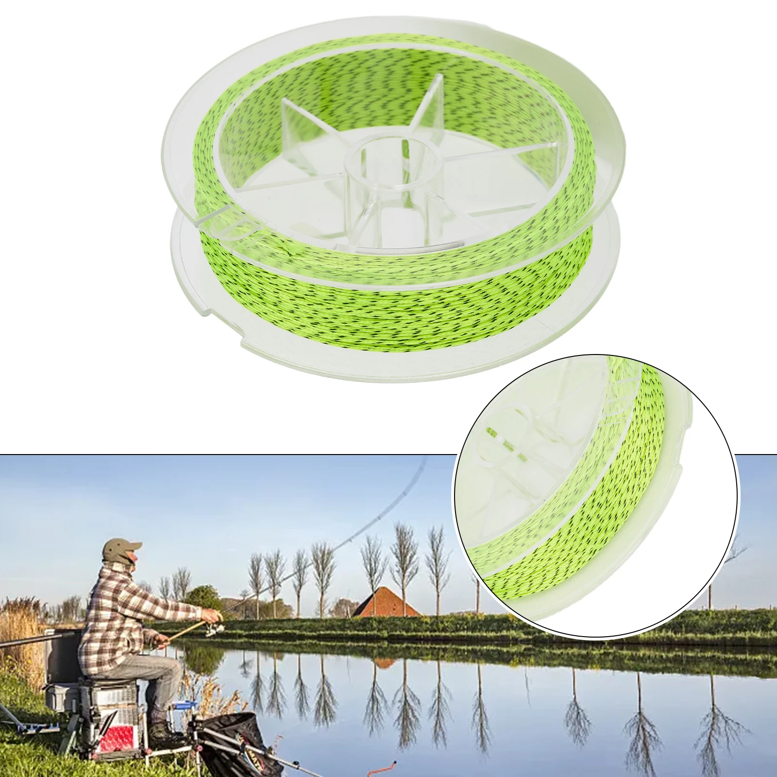 20/30 Lbs Fishing Line 50 Meters Braided Dacron Fly Backing Lines &Loop Dacron Japan Trout Fishing Bait Tackle 6