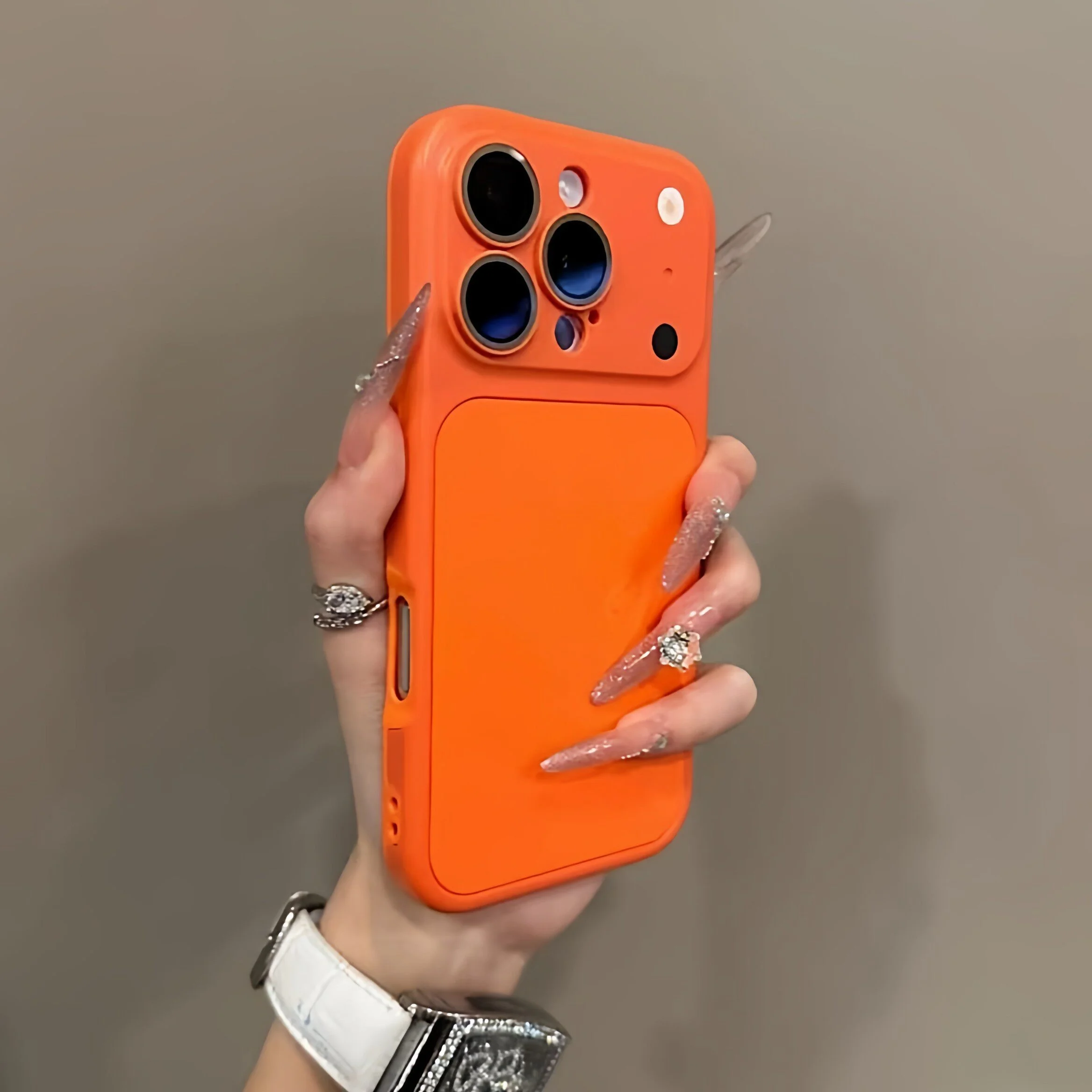 Dual-Function Matte Lens Protection Phone Case with Instant Color Change Feature