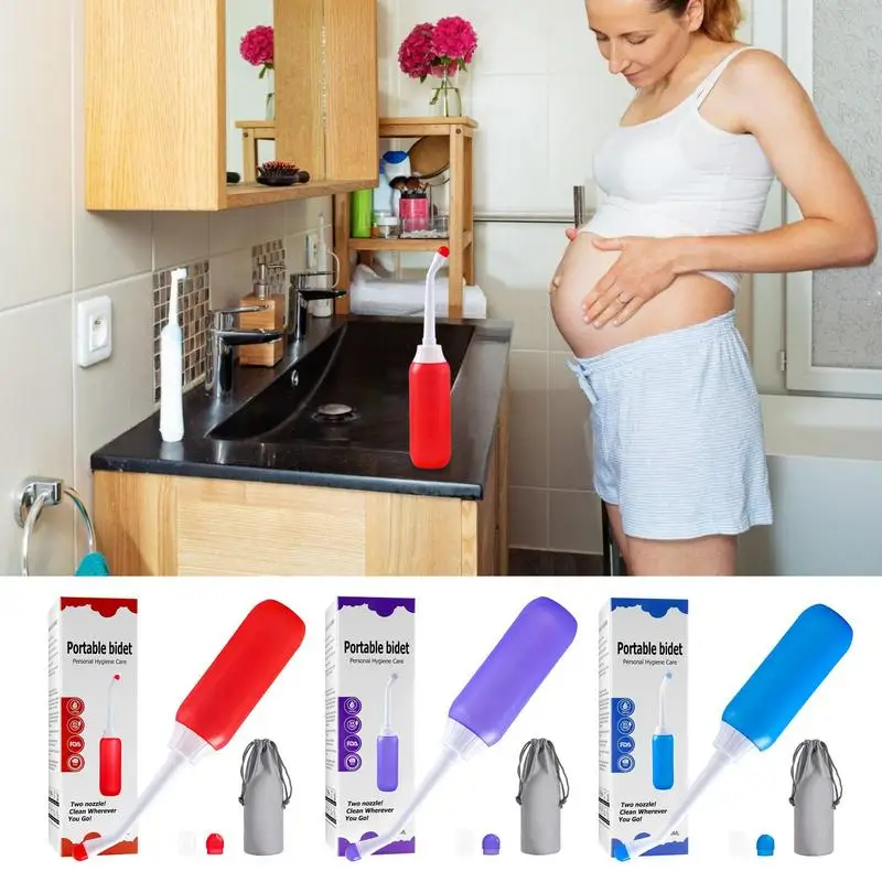 

500ml Portable Bidet Spray Handheld Lightweight Travel Bidet For Pregnant Women Baby Cleansing Water Washer Bottle Personal Care