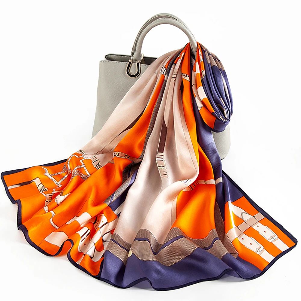 Silk Women Long Scarf 2