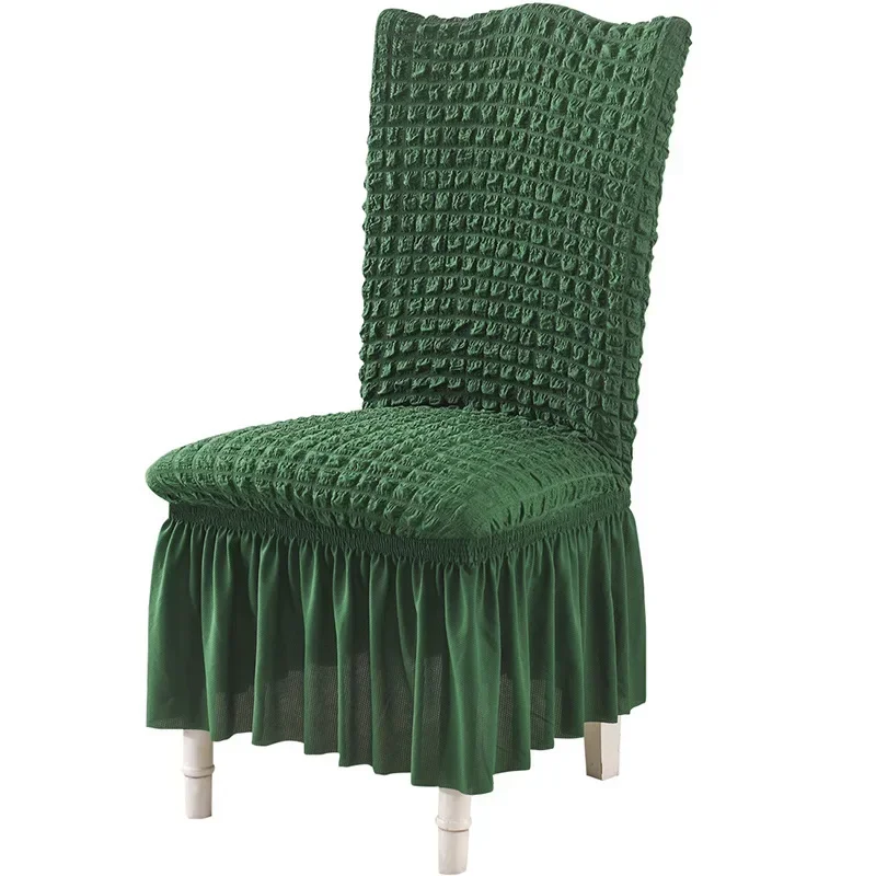 Puff Wedding Chair Cover Banquet Luxury Cover for Chairs Spandex Elasticity Stretch High Back Chair Case Protect 2023 5