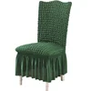 Puff Wedding Chair Cover Banquet Luxury Cover for Chairs Spandex Elasticity Stretch High Back Chair Case Protect 2023 5