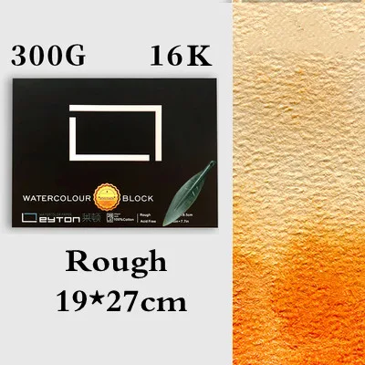 LEYTON Watercolor Block 100% Cotton 300g 20sheets Professional Water Color  Paper Acid Free For Painting