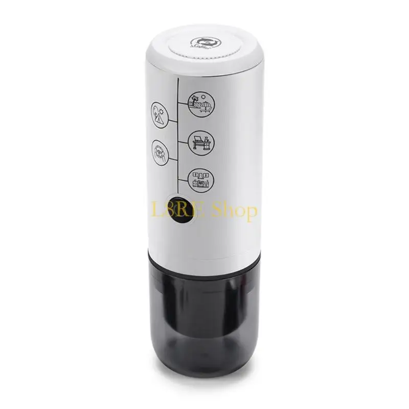 L8RE Portable Espresso Maker 2600mAh Rechargeable Espresso Coffee Maker Plastic Texture Suitable for Travel and Camping