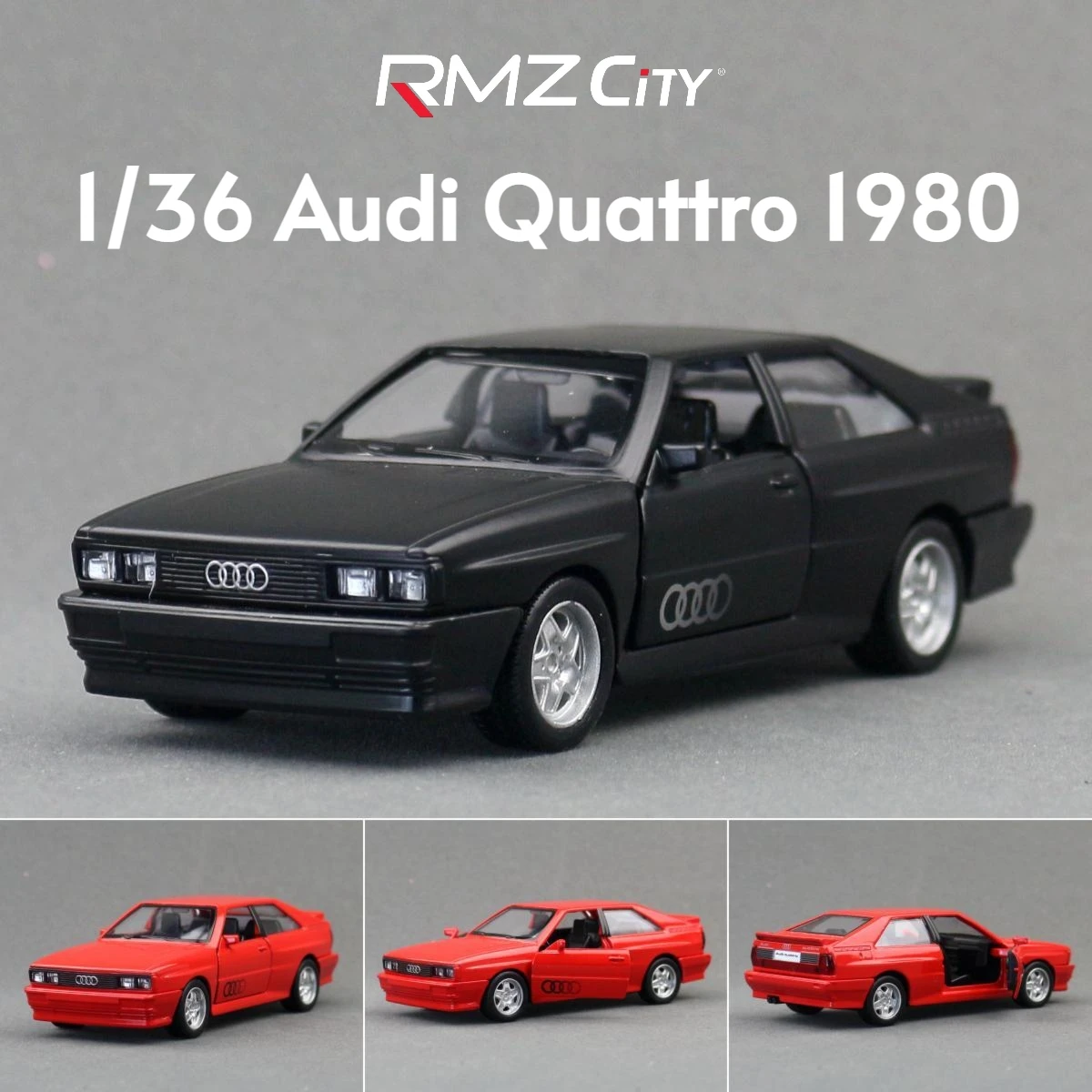 RMZ CiTY 1:36 Audi Quattro Classical Sport Toy Car Model Diecast
