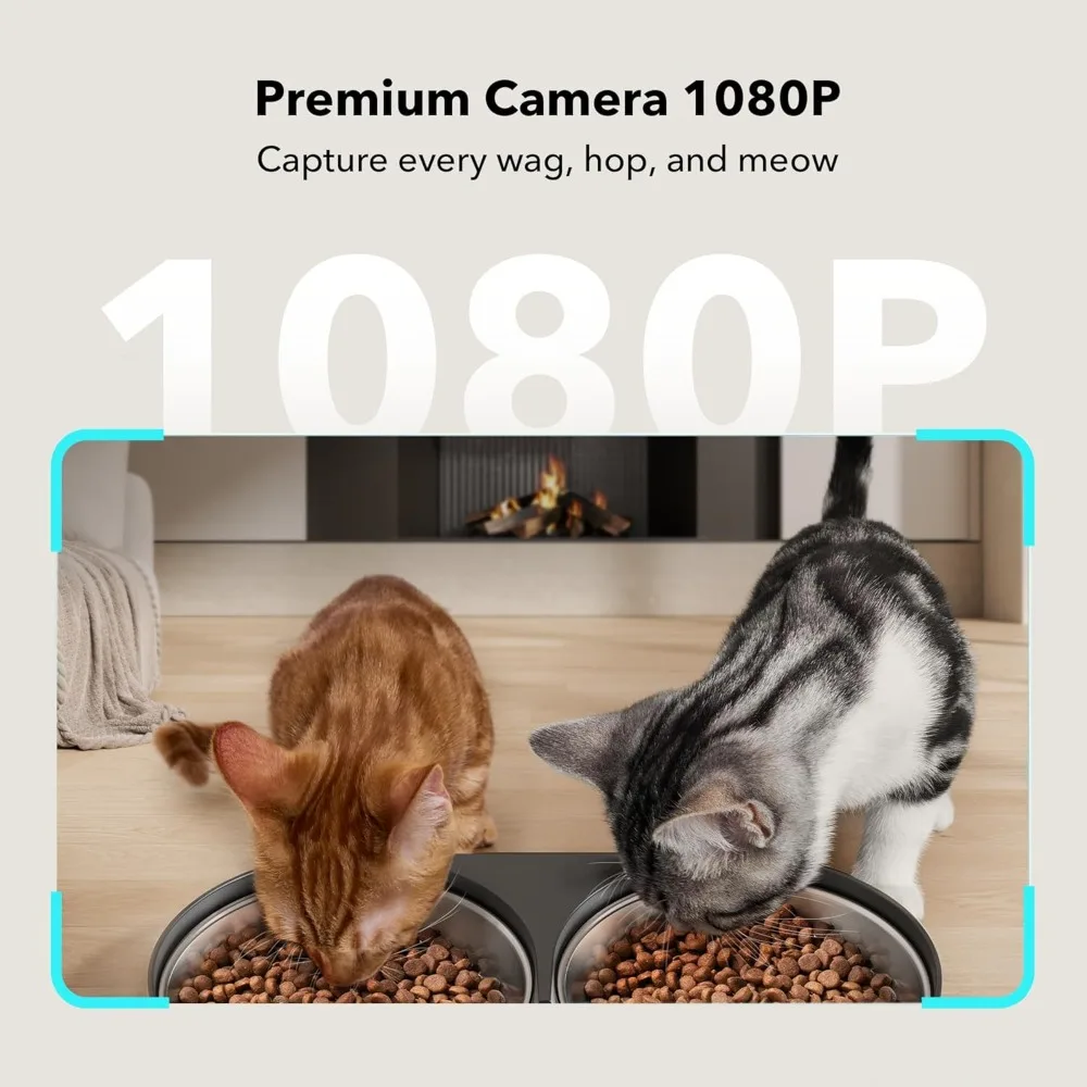 PETLIBRO Smart Pet Feeder with Built-In Camera, 1080P HD Vision and Night Vision, 5G WiFi Enabled with Two-Way Audio for Cats