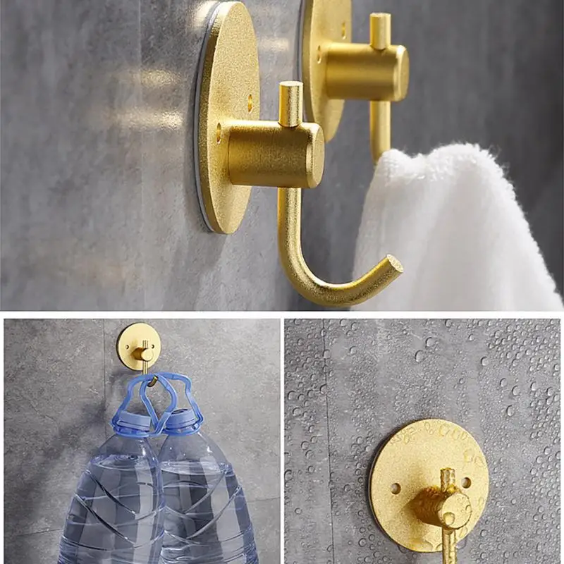 

Metal Robe Hook Wall Hook Towel Hook For Bathroom Stainless Steel Coat Hook Rustproof Hook Hanger For Kitchen Hardware