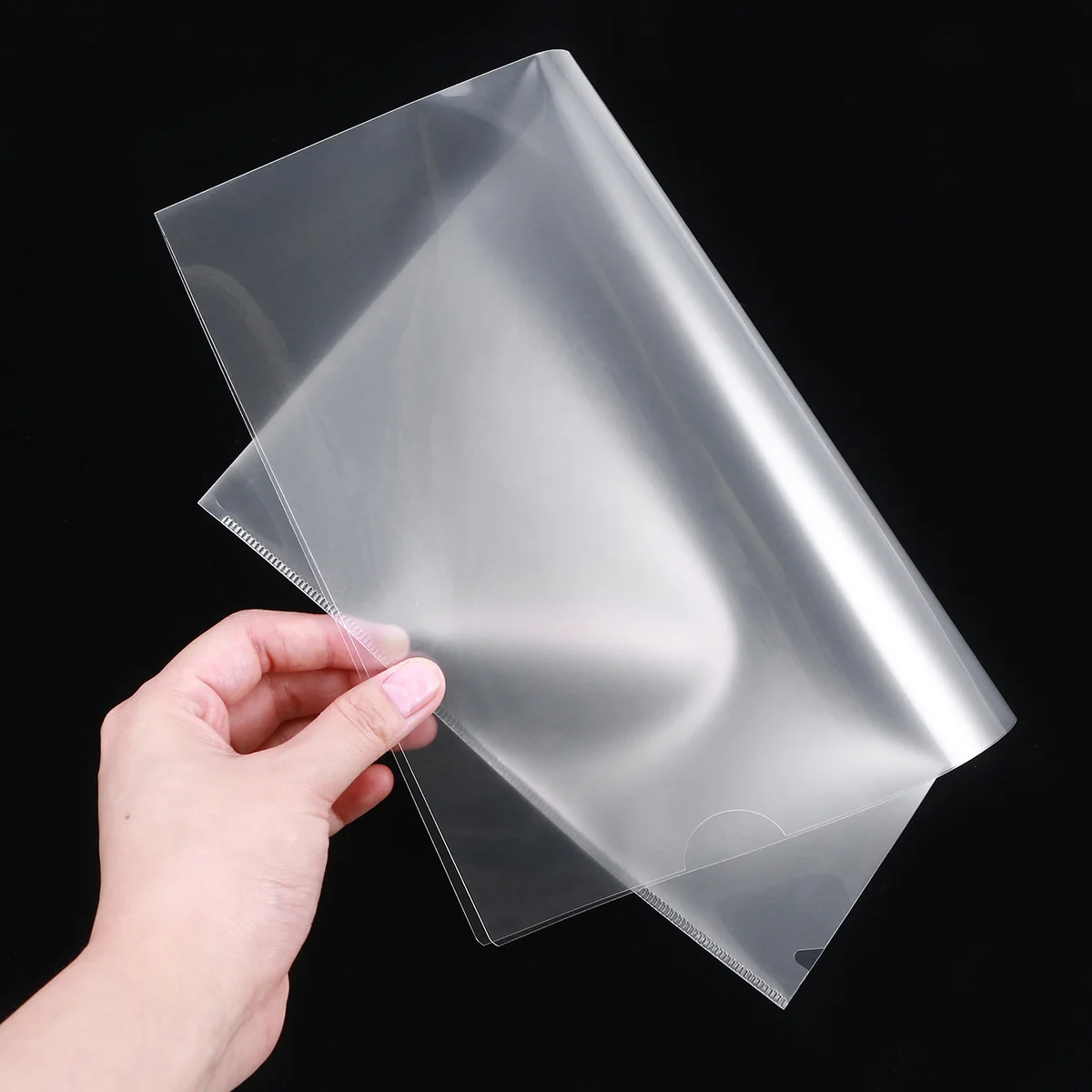 Classeur transparent en L, 30 pièces, poches extensibles claires, porte-photos, à ouvrir