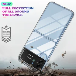 Ultra Thin Clear PC Protective Case - Shockproof & Anti-Knock Phone Cover for Galaxy Z Flip 1 (Clear)