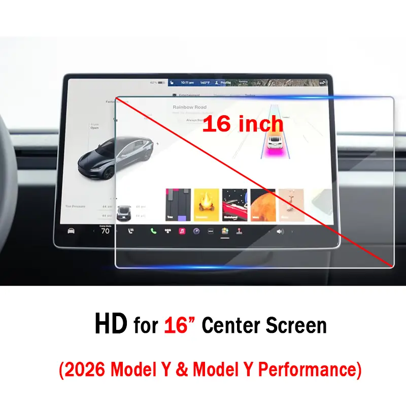 Screen Protective Tempered Glass Film for Tesla Model 3 Highland 2024 Model Y Juniper 2025 Rear Center Control Screen - Image 12