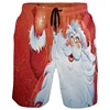 3D Christmas Tree Xmas Reindeer Printed Snowflake Santa Claus Short Pants y2k Board Shorts Summer Swimsuit Cool Surf Swim Trunks 3
