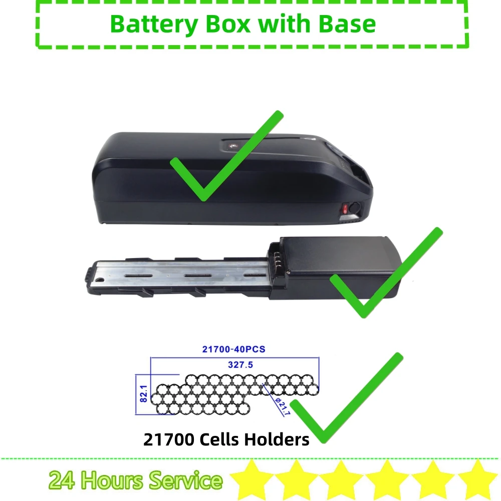 Enhanced Down Tube Ebike Battery Case with Cell Holders and Spacers