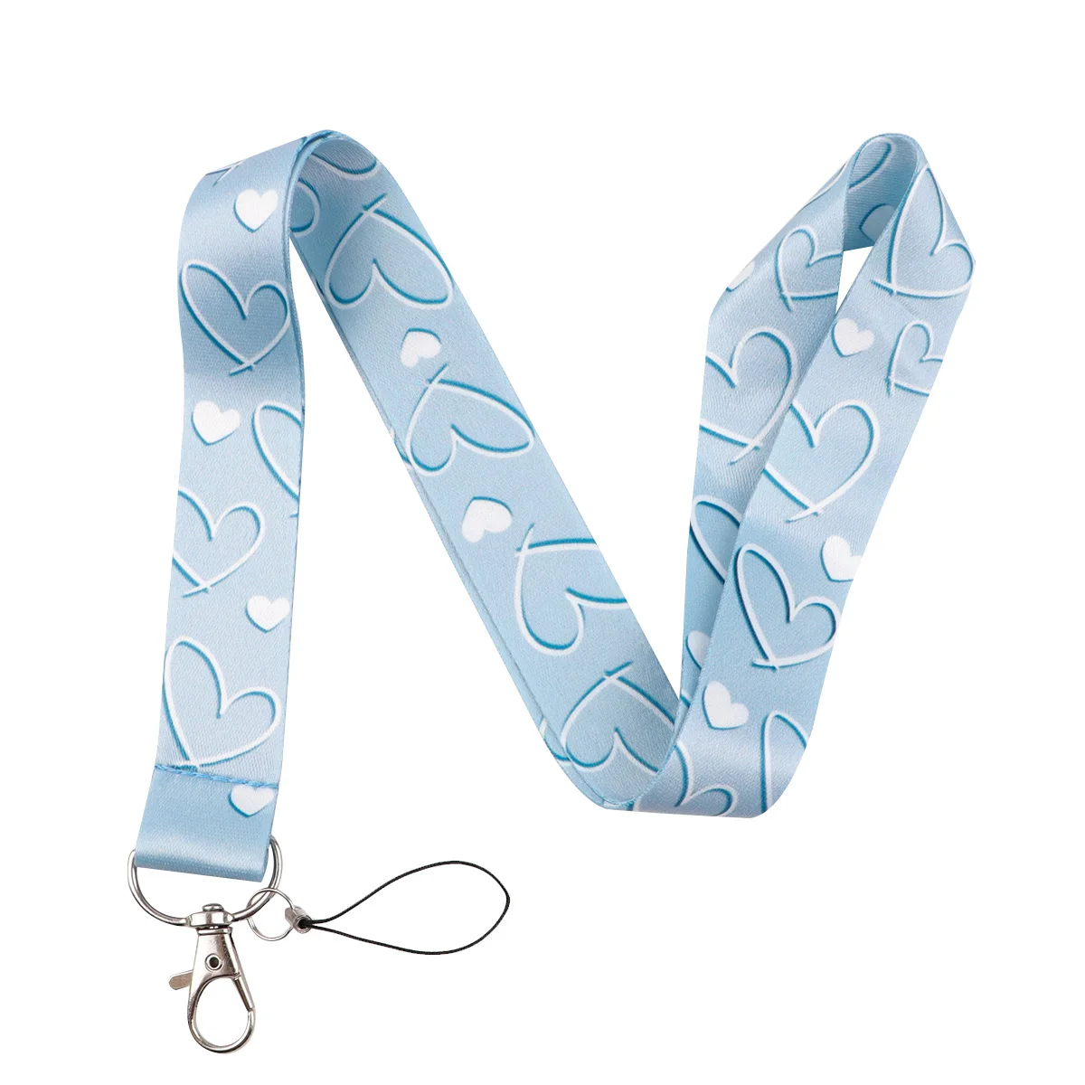 Elegant Heart Lanyard Neck Strap for Keys, ID Cards, and Badge Holder Accessories