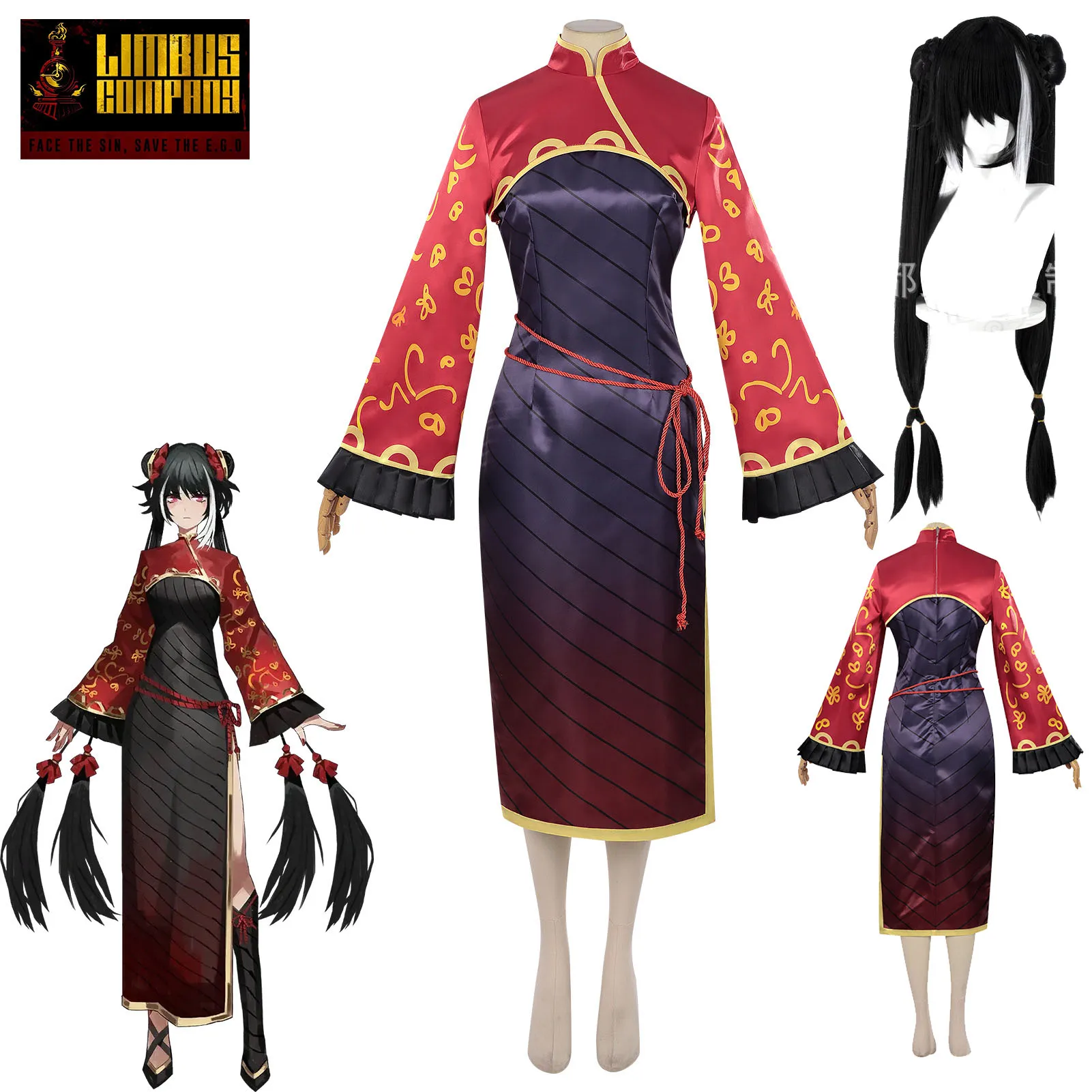 Limbuss Company: Jia Xichun | Traditional Chinese Qipao Dress Costume Set 34 Traditional Chinese Qipao Dress Costume for Women